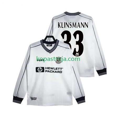 Billiga Fotbollströjor Tottenham Hotspur KLINSMANN 33 1999 Retro Hemma tröja 1997 Långärmad